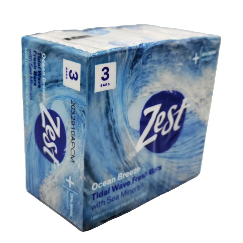 Zest Bar Soap 3 ct, ocean breeze, 12 Ounce - Image 2